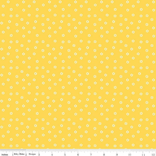 Summer's In Town - Daisies - Yellow - Yardage