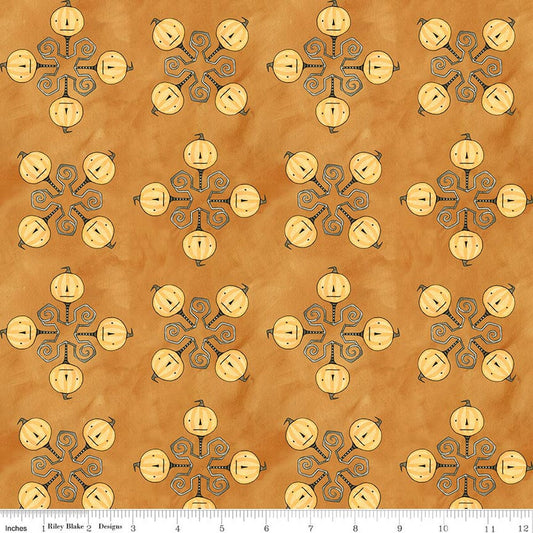 Spooky - Jacks - Orange - Yardage