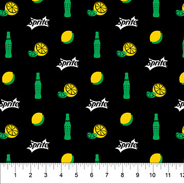 Coca Cola Core - Sprite Bottle - Black - Yardage