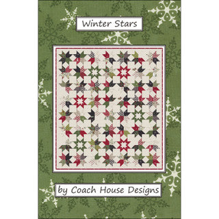 Winter Stars Pattern - Collection Winter Friends 58" x 66" - Quilt Kit