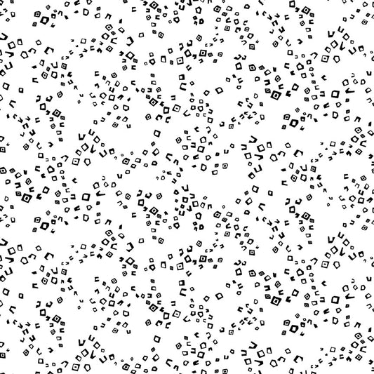 Crimson Royale - Scattered Shapes - Black / White - Yardage