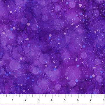 Midwinter Magic Starry Sky Purple Fabric
