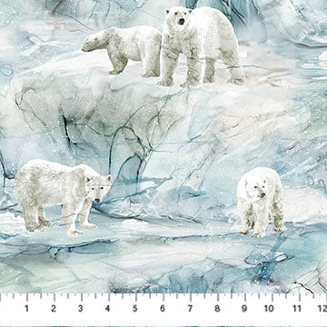 Tundra Crossing Tundra Scenic Light Blue Multi Fabric