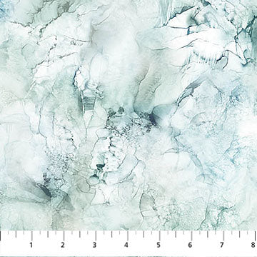 Tundra Crossing Ice Texture Light Blue Multi Fabric