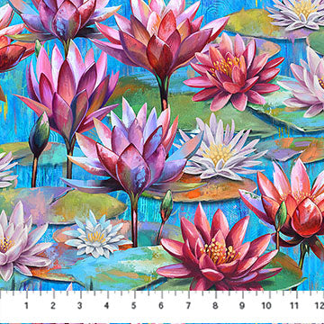 Lotus Blue Multi Fabric
