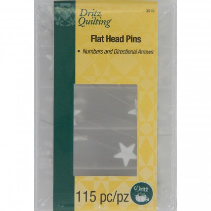 Flat Head Pins Numbered & Directional Arrows, 115 ct