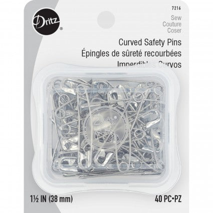 7216 Curved Safety Pin 1 1/2" Size 2 40ct