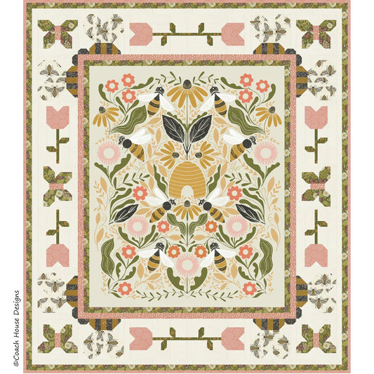 Dance of the Bees Quilt Kit 56" x 64"