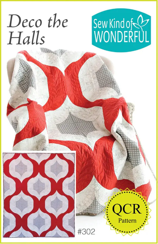 Deco the Halls Pattern - Solid Colors 60" x 76" - Quilt Kit