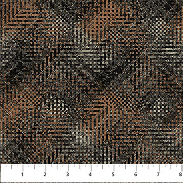 Haberdashery Flannel - Tweed - Northcott - Black Multi - Yardage