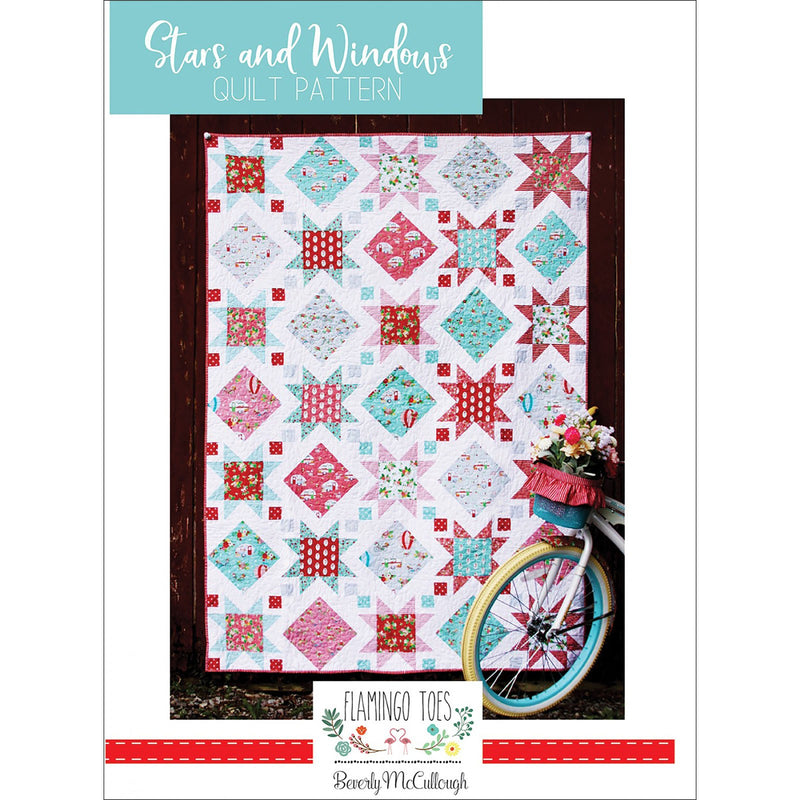 Stars and Windows 60" x 84" Quilt Pattern