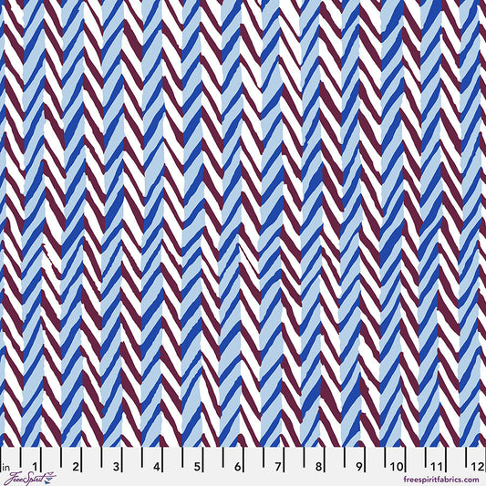Kaffe Fassett Collective February 2026 - Herringbone Stripe - Contrast - Yardage