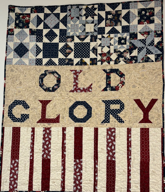 Old Glory Pattern - Collection Independence 60"x72" - Quilt Kit