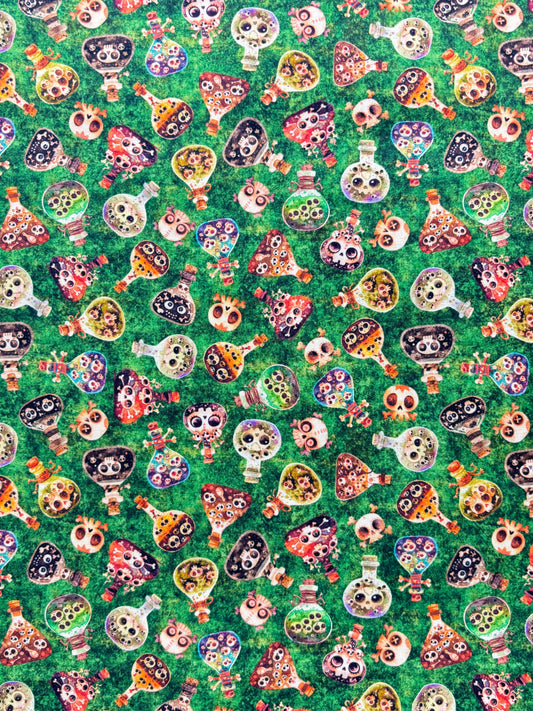 A Haunting We Will Go - Potions - Green - Yardage