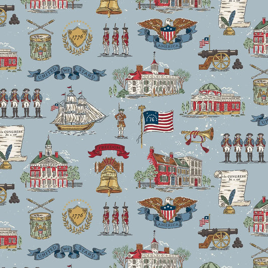 Independence - Main - Blue - Yardage