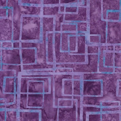 Woodblock Cubes-Purple Jelly- fabric