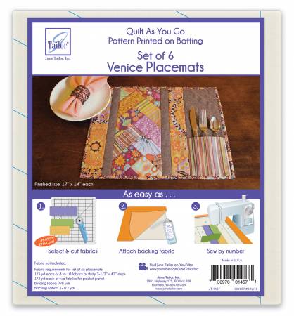 June Tailor - Quilt As You Go Venice Placemats
