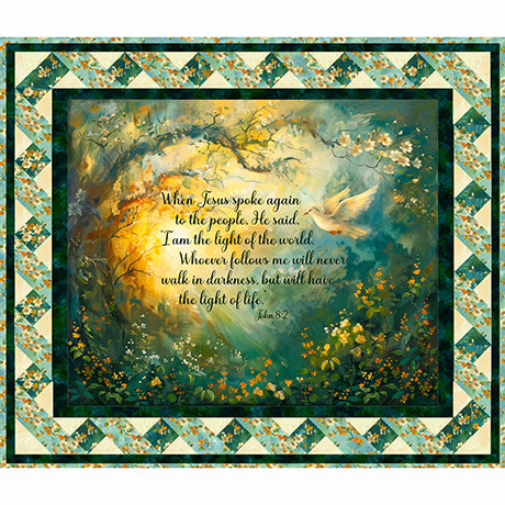 Ribbon Border Quilt Kit - 46 1/2' x 54 1/2" - Collection Light of the World - Quilt Kit
