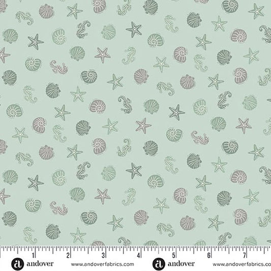 Driftwood - Sealife - Green - Yardage