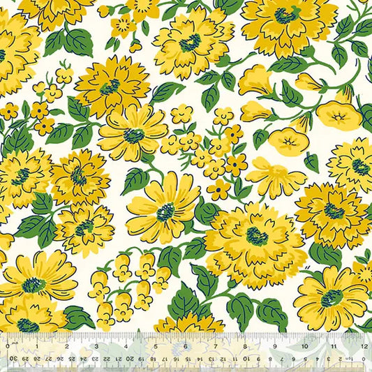 Merry-Go-Round- 54788-2- Yellow Blooming Meadow - YARDAGE