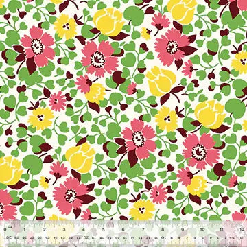 Merry-Go-Round- 54790-4 Pink Packed Petals-YARDAGE