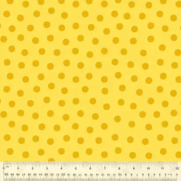 Merry-Go-Round- 54795-2 Yellow Polka-YARDAGE