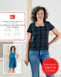 Liesl + Co. Laureles Square-Neck Top + Dress sewing pattern