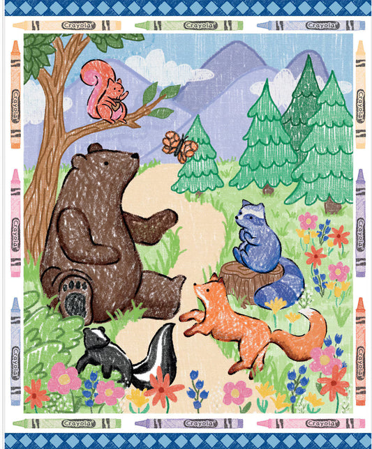 Colorful Critters - 35 1/2" x 43 1/2" - Panel