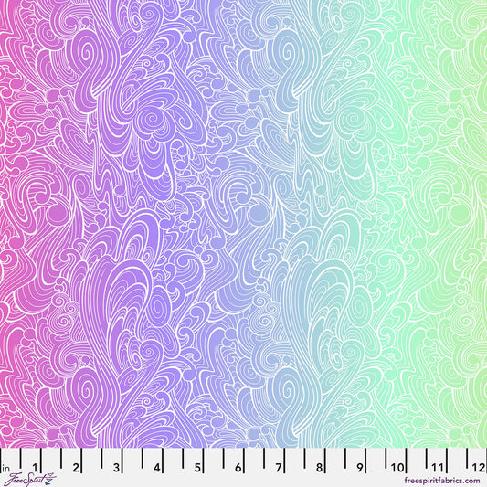 Floral Reef - Riptide - Deep Dive - Yardage