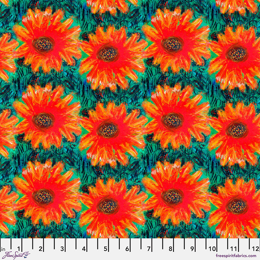 Lush Multicolor Floral Pattern Fabric Packed Multicolor Floral Fabric by Timeless Treasures  main image 4