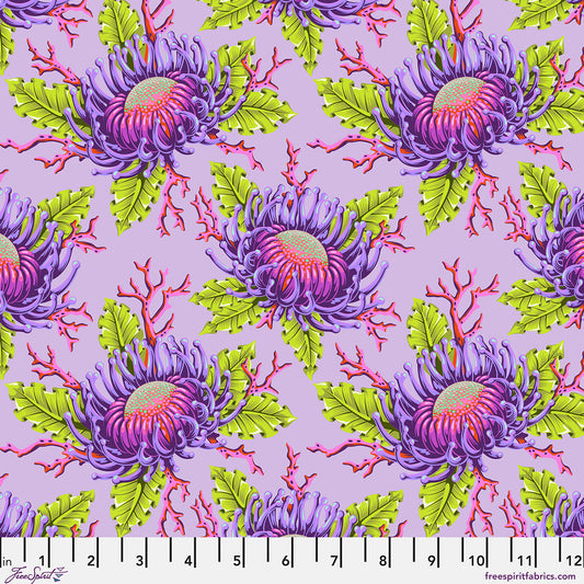 Floral Reef - Friends & Anemones - Ultraviolet - Yardage
