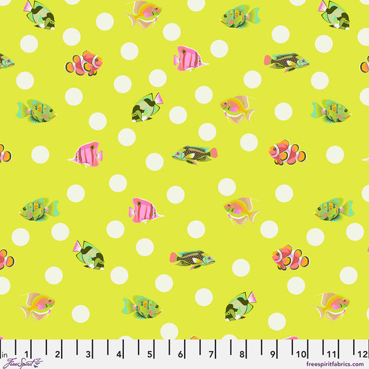 Floral Reef - School Crossing - Seagrass - Yardage