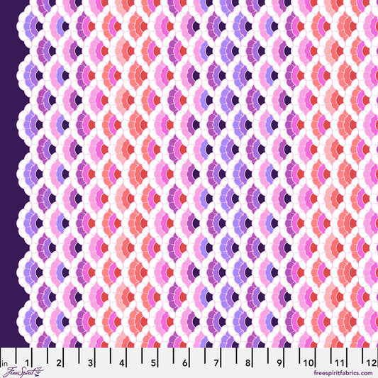 Floral Reef - Aquatic Lace - Ultraviolet - Yardage