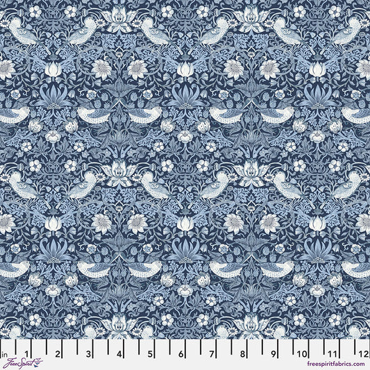 Morris & Co. Mini Strawberry Thief Indigo Fabric