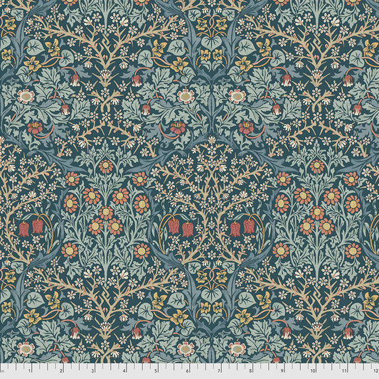 Morris & Co. Blackthorn Indigo Fabric