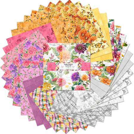 Dahlia Botanica - 10" Squares, 42 pcs - Layer Cake