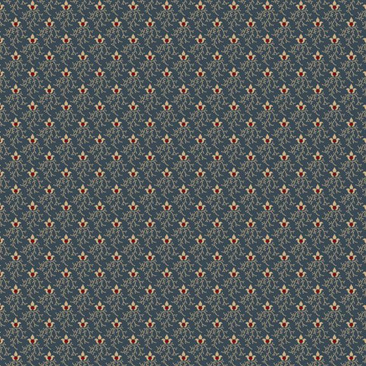 American Icons - Marcus - Flower - Blue - Yardage