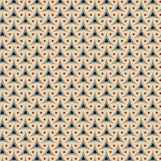 American Icons - Marcus - Star Shield - Beige - Yardage