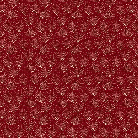 American Icons - Marcus - Fireworks - Red - Yardage