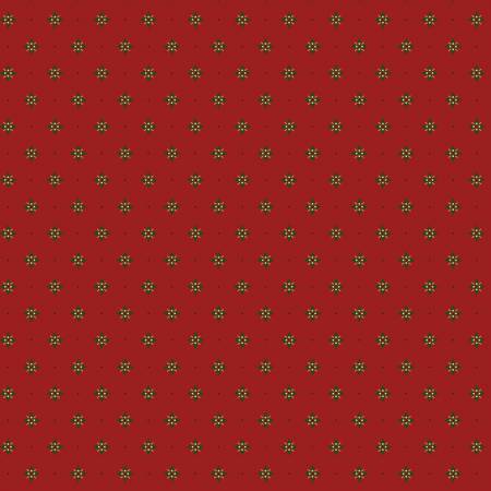 PineBerry Cabin Red Fabric
