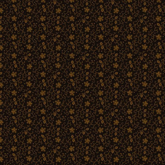 Prairie Dry Goods II Village Vine Brown Fabric