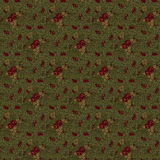 Pineberry Lane - Winter Foliage - Green - Yardage
