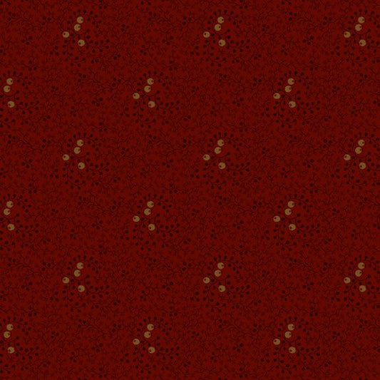 Pineberry Lane - Winterberry - Red - Yardage