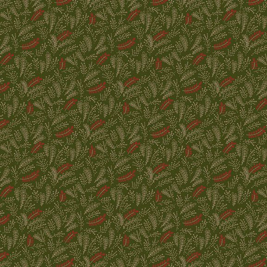 Pineberry Lane - Holiday Greenery - Green - Yardage