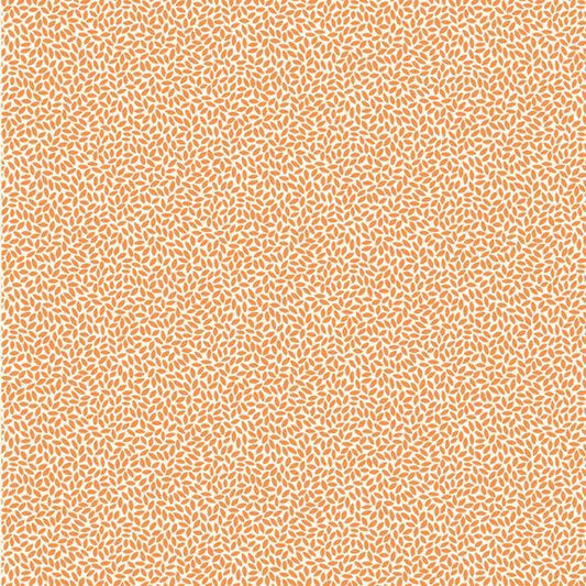Aunt Grace Goes Scrappy Rice Orange Fabric