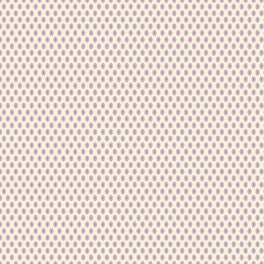 Aunt Grace Goes Scrappy Oval Dots Lilac Fabric