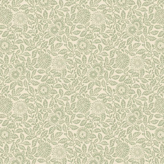 Wild Flowers Flower Field Sage Fabric