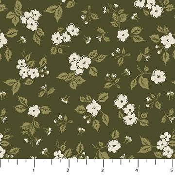 Humblebee Dogwood Green Fabric