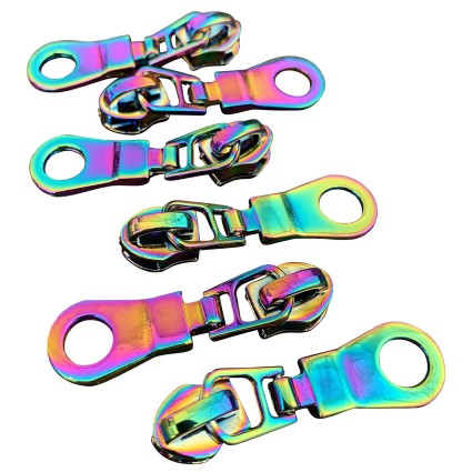 Iridescent Donut #5 Zipper Pulls
