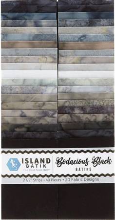 Bodacious Black 2.5" Strips (40 pcs)